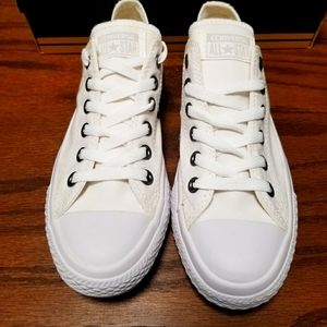 All white never worn converse
